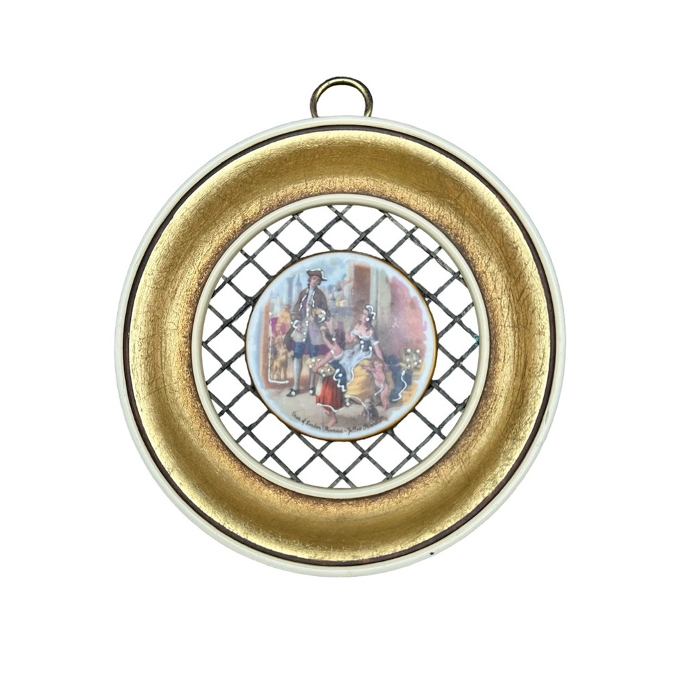 Victorian Porcelain Cameo Wall Art Cries Of London Primroses Yellow Primroses